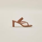 Ava Toe Loop Heels in Soil