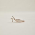 Emy Pointed Heels in Off White