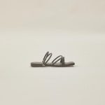 Lea Cross Sandals in Black