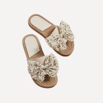 Women's Bowknot Summer Open-Toe Slip-On Sandals