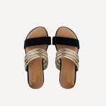 Women's Metal Lace-Up Flat Sandals