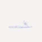 Women's Studded Jelly Flat Sandals with Bow