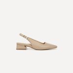 Women's Ginger Yellow Pointed-Toe Open Heel Shoes