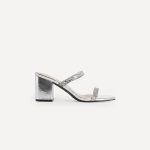 Square Toe Double Strap Low Block Heel Sandals