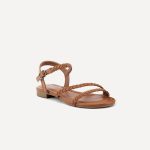 Open-Toe Woven Women's Flat Sandals